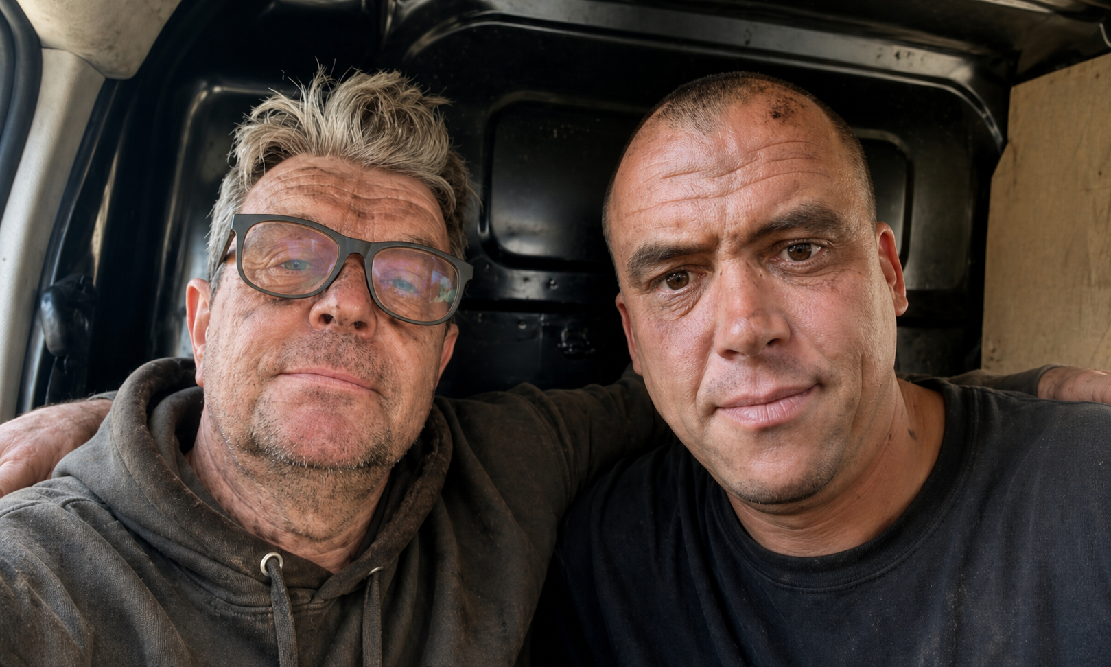 Stuart Withyman and Duncan Whitham of Stuart's Sweeping Service & Duncan